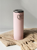 Термос "Сlassic style" с датчиком температуры 420мл, цв.розовый