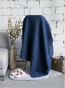 Плед "Бохо" 160х200см, цв.синий