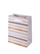 Пакет бумажный "Полосы" 14х11х6см