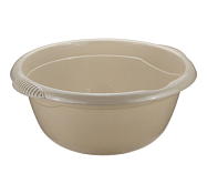 Таз круглый 6,5л, 34x36x12см, цв.латте