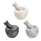 Ступка с пестиком 10х7,5см 3цв.