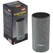 Подставка для ножей "Marmo" 11х22см цв.серый