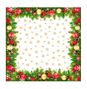 Набор салфеток "Елочки сканди" 4шт. 40х40см