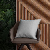 "Рогожка" Подушка декоративная 40х40см, цв.пепельно-серый