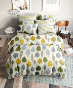 "Ночь нежна" Комплект постельного белья "Листопад" 2сп, 70х70см, бязь