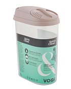 Контейнер для стирального порошка "Vogue" 1,6л 15,5х9х21см, цв.бежевый