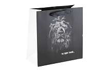 Пакет бумажный "Лев" 25х25х11см