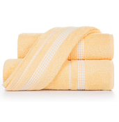 "Самойловский Текстиль" Полотенце махровое "Лето" 70х140см, цв.светло-желтый, пл.400