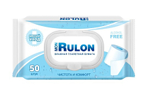 "Mon Rulon" Влажная туалетная бумага с защитным клапаном 50шт.