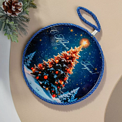 Подставка под горячее "Счастливого нового года" 16см