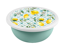 "Sicily Lemon" Салатник с крышкой 3,2л, цв.зеленый