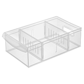 "Econova" Органайзер с разделителями "Rolly" 2,6л, 15х26,6х8,7см, цв.прозрачный