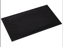 "Рыжий кот" Коврик придверный, грязесборный "Ромб" 60х35см, цв.черный