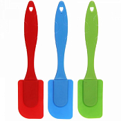 Лопатка кулинарная силиконовая 22,5х4,5см, цв.ассорт