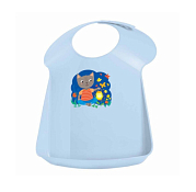 Нагрудник детский 34х24х6,5см, цв.светло-голубой