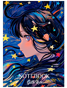 "Gatto Rosso" Блокнот в линию "Звездный.На берегу" 14х20см 40л