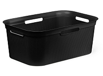 BRISEN Корзина для белья 41л, 59,6х39,6х23,2см, цв.черный