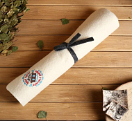 Лежак для сауны "Баня парит, здоровье дарит" 150х50см