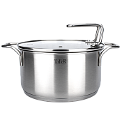 "TalleR" Инесс" Кастрюля со стеклянной крышкой 2л