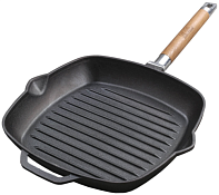Сковорода-гриль чугунная, 28х28 см, с/р, без крышки