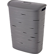 CURVER Корзина для белья "RIBBON" 49л, 46х27х59см, цв.серый