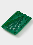 Форма для выпечки "Ёлка с шарами" 22х14см, цв.зеленый