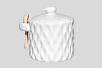 "Жемчужная волна" Банка для сыпучих продуктов 450мл с ложкой