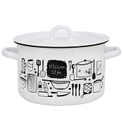 "Kitchen" Кастрюля эмалированная 3л 01-1612/4М