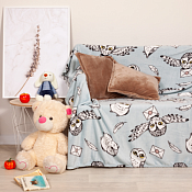 Плед "Festival. Сова-посланник" 150х200см, цв.серый