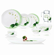 Столовый набор "Diwali White Orchid" 46пр.