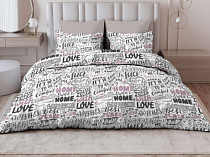 "Василиса" Комплект постельного белья "Между строк" 1,5сп, 50х70см, бязь