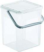 BASIC Ведро для стирального порошка 5кг, 9л, цв.прозрачно-белый