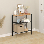 Стеллаж напольный "ТОРОНТО 23" 3 яруса, 67х30х81,5см, цв.черный