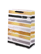 Пакет бумажный "Полосы" 40х30х12см