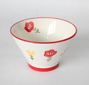 "Лето" Салатник 12,5х7,5см, 380мл, цв.красный