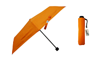 "Simple" Зонт женский, 3 слож., механический, оранжевый