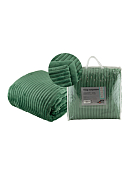 Плед-покрывало "Плюшевый" 180х220 см, жаккард, цв.зеленый