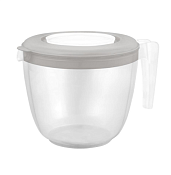"Plast Team"  Емкость для миксера мерная с крышкой 1,9л цв. пепельный жемчуг