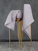 Полотенце махровое "MIRA" 30х50см, цв.св.лиловый, пл.500