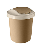 Ведро для мусора "Vogue" 12л, 28х25х33,2см, цв.кофейный