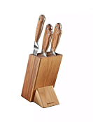 "FEELWOOD" Набор ножей на подставке 6пр. 21х11х17см