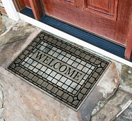 Коврик придверный флокированый "HOME" 45х75см, цв.серый