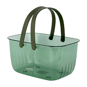 "LONGSTAR" Корзина универсальная с ручками 30x21x15см, цв.зеленый