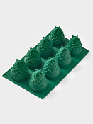 Форма для выпечки "Шишки" 30х17см, цв.зеленый