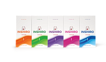 "INSHIRO" Платочки бумажные двухслойные "Радуга" 10шт.