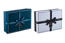 Коробка подарочная "Blue diamond" 23х17х6,5см, 2цв.