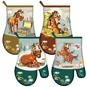 Рукавица "Савраска" 17х27см 4диз.