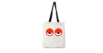 Сумка текстильная "Глаза" 35х45см