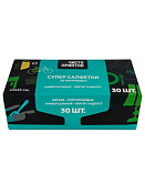 Супер салфетки 30шт, 23х23см, цв.белый