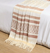 Плед "Орнамент" 150х200см, бел-беж-тер